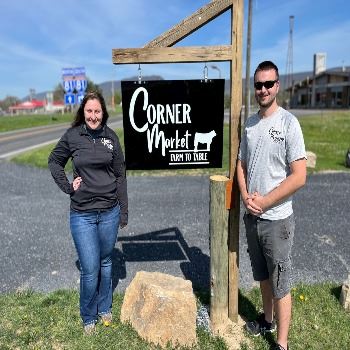 Ben and Mindi by sign